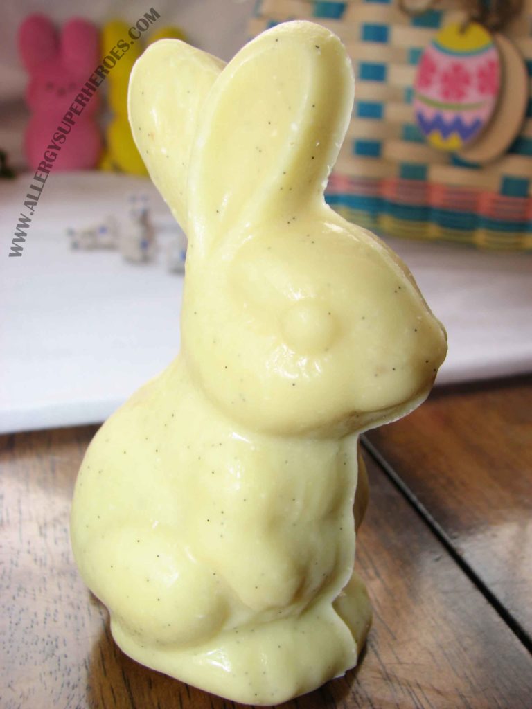 KFA Allergy Superheroes Top 8 Free Easter 17 - White Chocolate Bunny