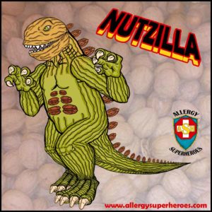 Meet Nutzilla Food Allergy Superheroes Tree Nut Allergy