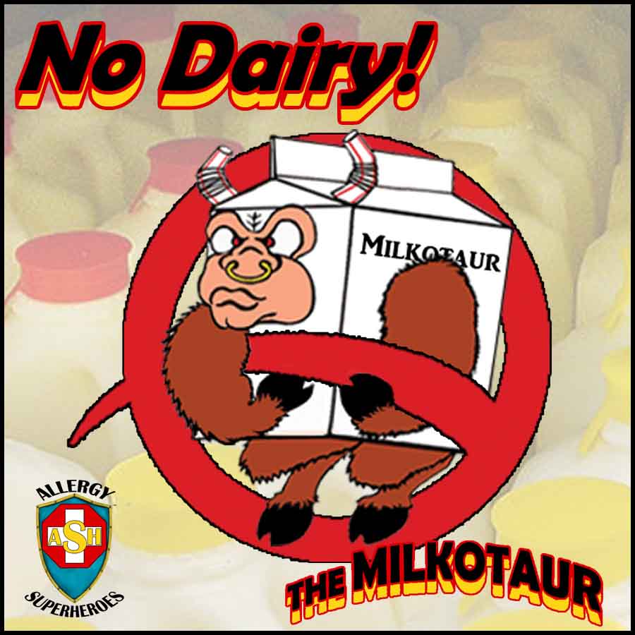 The Milkotaur No DairyAllergy No Milk Allergy Food Allergy Superheroes