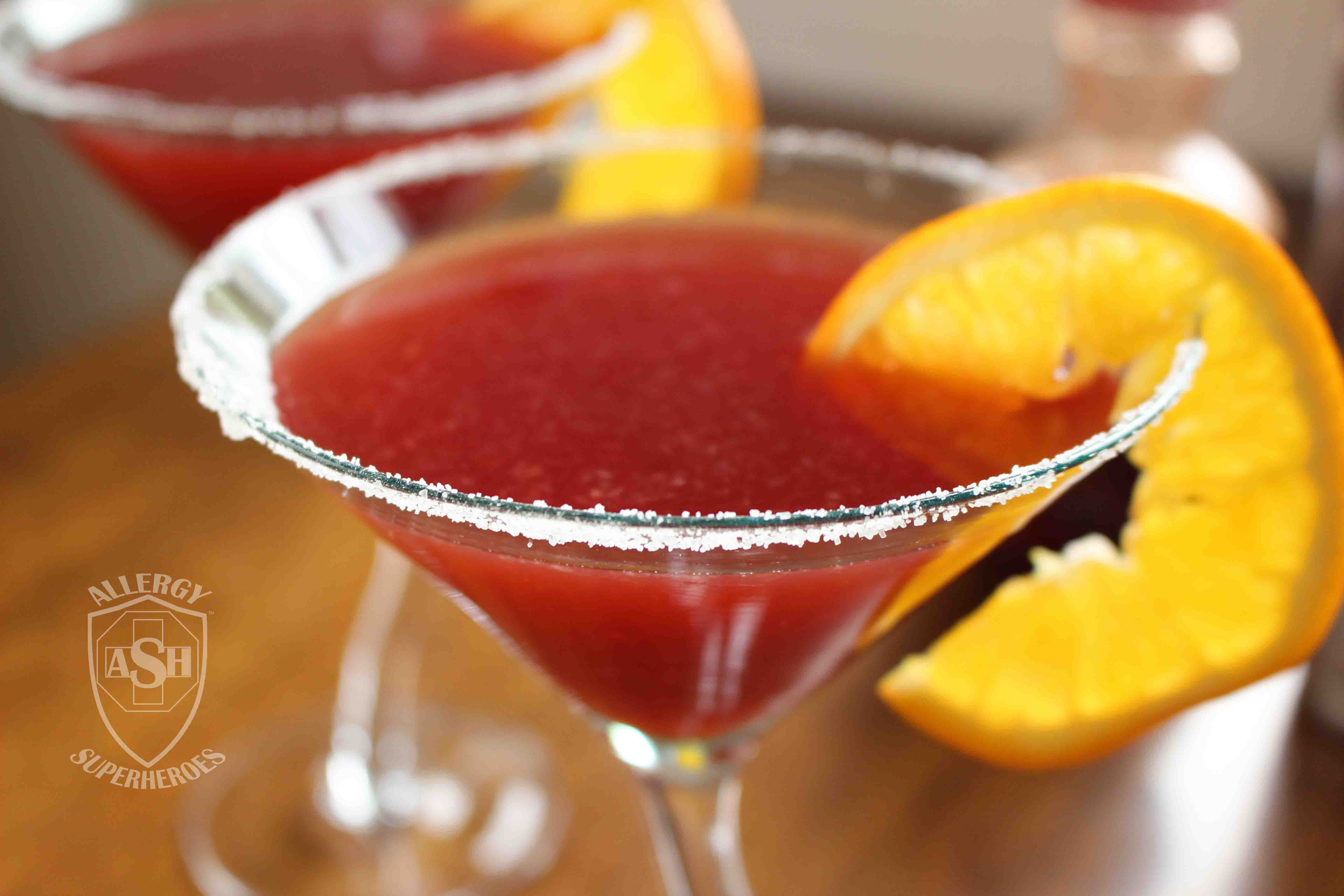 Pomegranate Martini recipe Food Allergy Superheroes 13