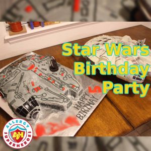 Milennium Falcon birthday cake for Star Wars Party | by Allergy Superheroes