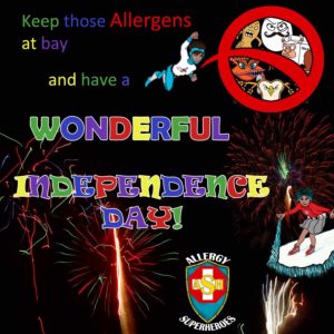 Happy 4th of July from the Allergy Superheroes