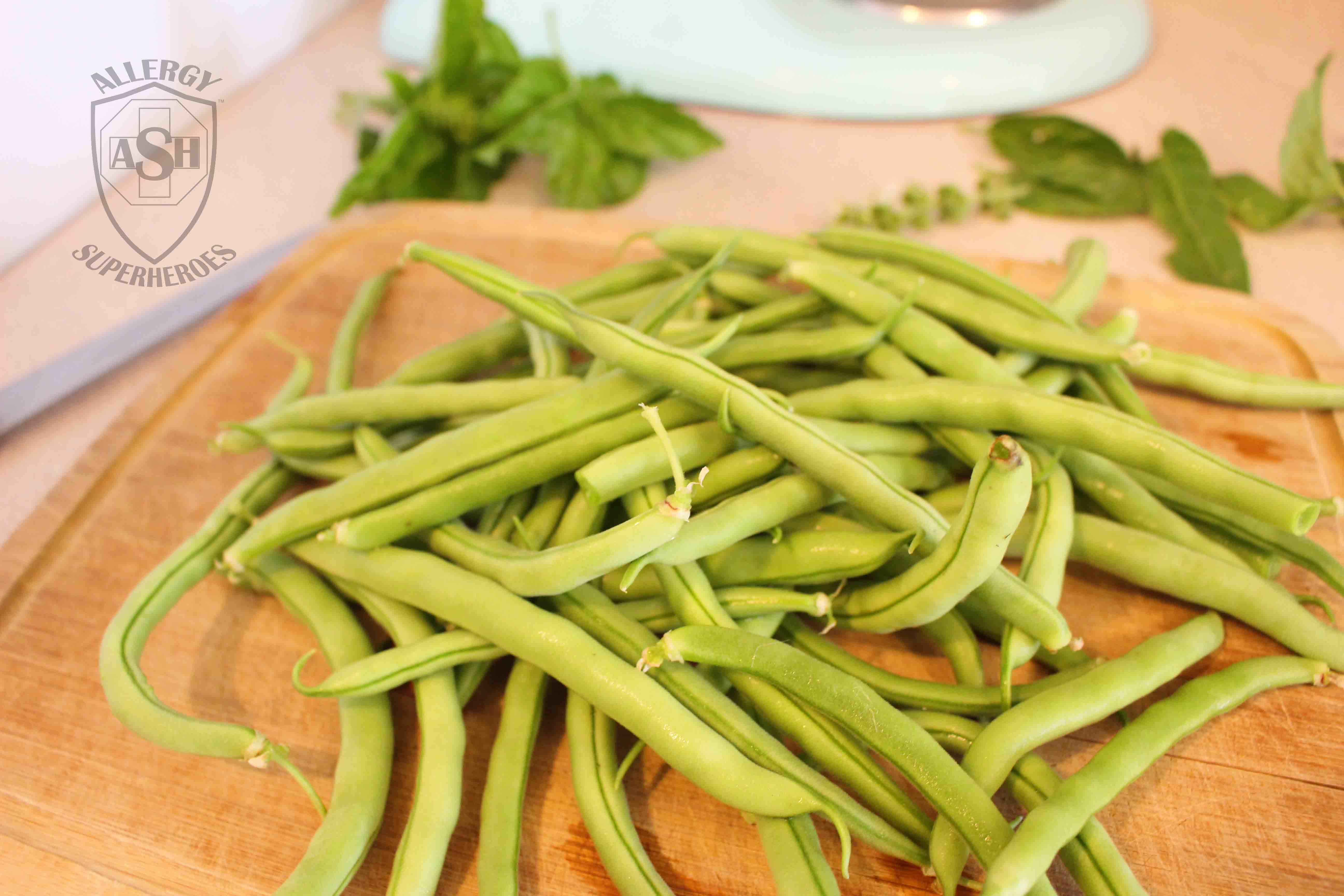 Buttery Basil Green Beans from Allergy Superheroes