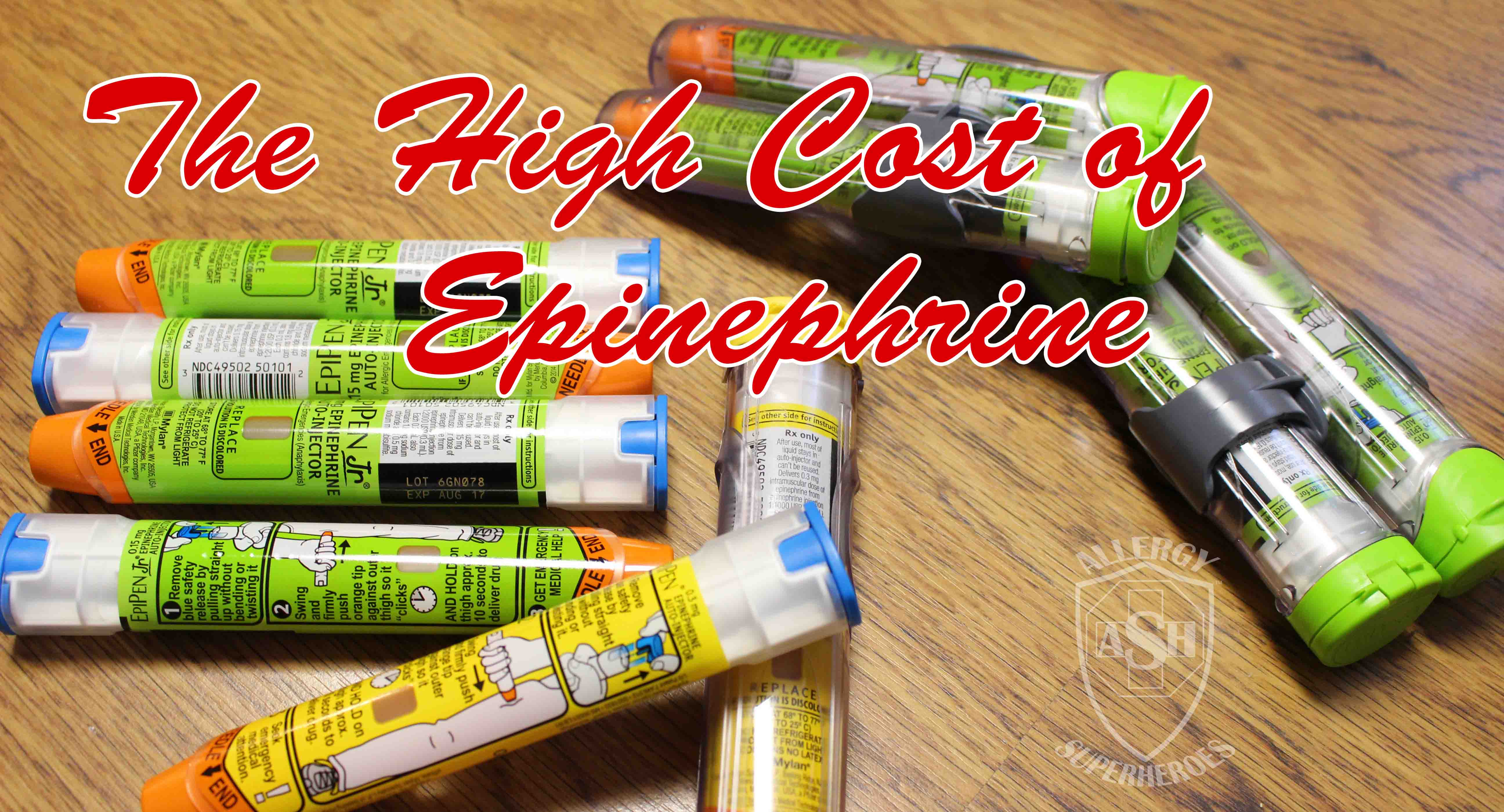 High Cost of Epinephrine Food Allergy Superheroes T