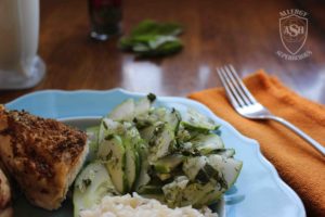Easy and Delicious Basil Cucumber Dill Salad | from Allergy Superheroes