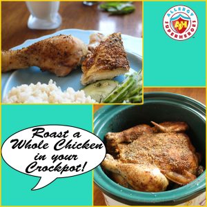 How to Roast a Whole Chicken in your Crockpot | Easy, Wholesome Meal! | from Allergy Superheroes