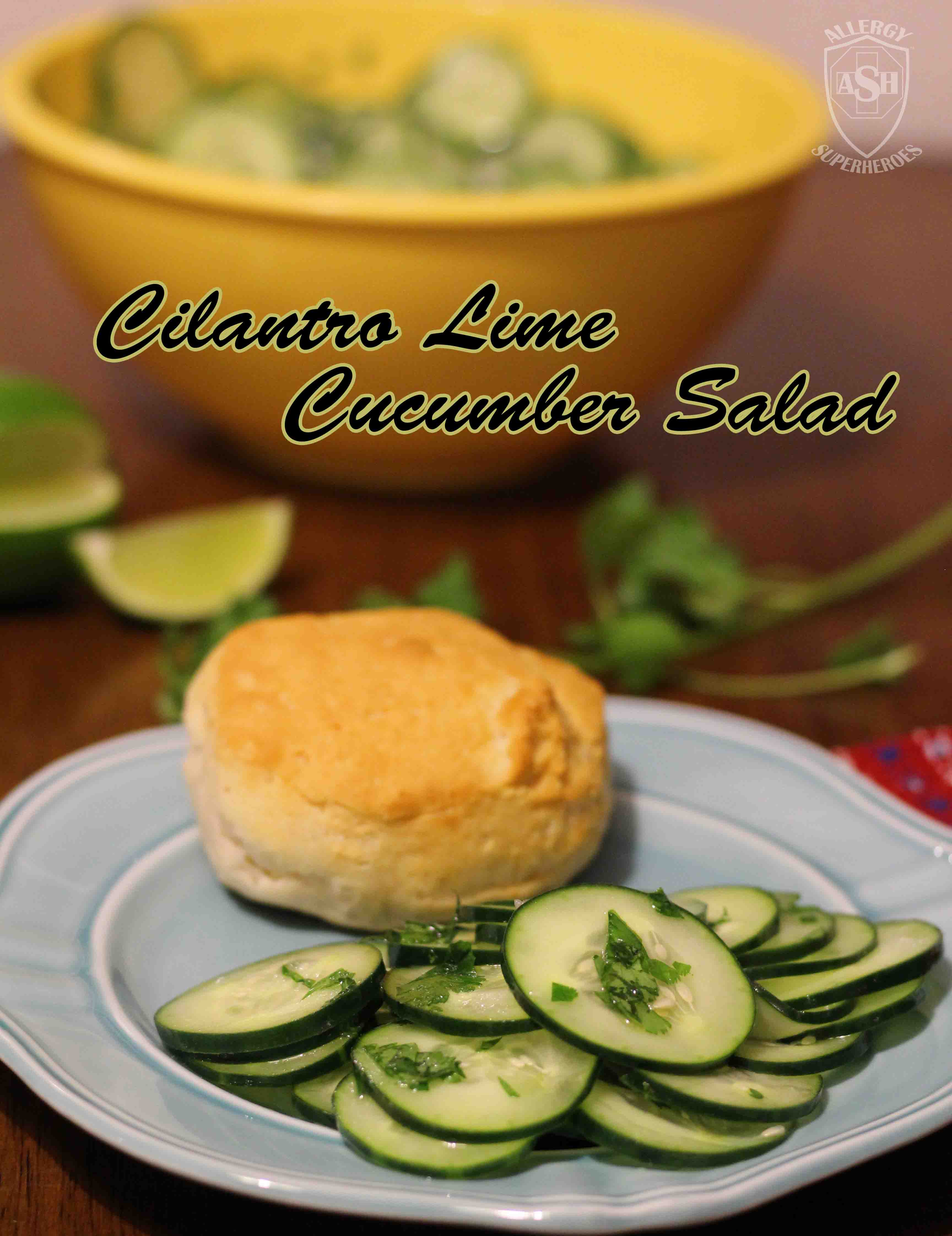 Zesty Cilantro Lime Cucumber Salad | from Allergy Superheroes