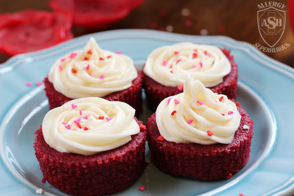 Dye-free, Allergy-Friendly Red Velvet Cupcakes from Allergy Superheroes