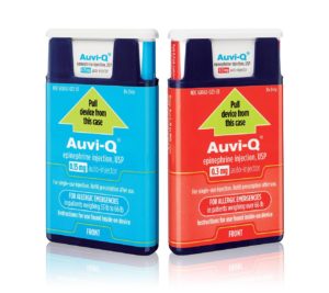 Auvi-Q Pediatric and Adult doses