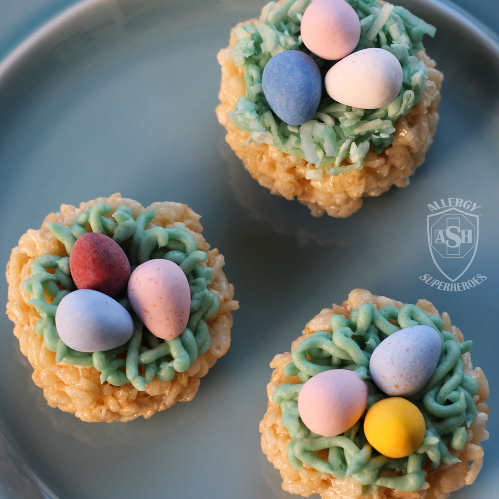 Nest Krispie Treats, the Perfect Easter Dessert! | Allergy Superheroes