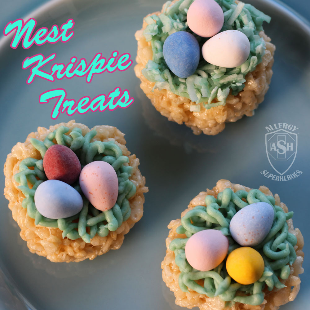 Nest Krispie Treats, the Perfect Easter Dessert! | Allergy Superheroes