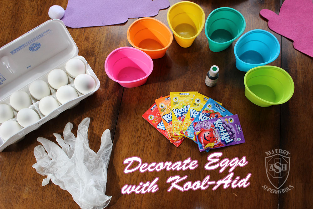 How to Dye Easter Eggs Using Kool-Aid | from Allergy Superheroes