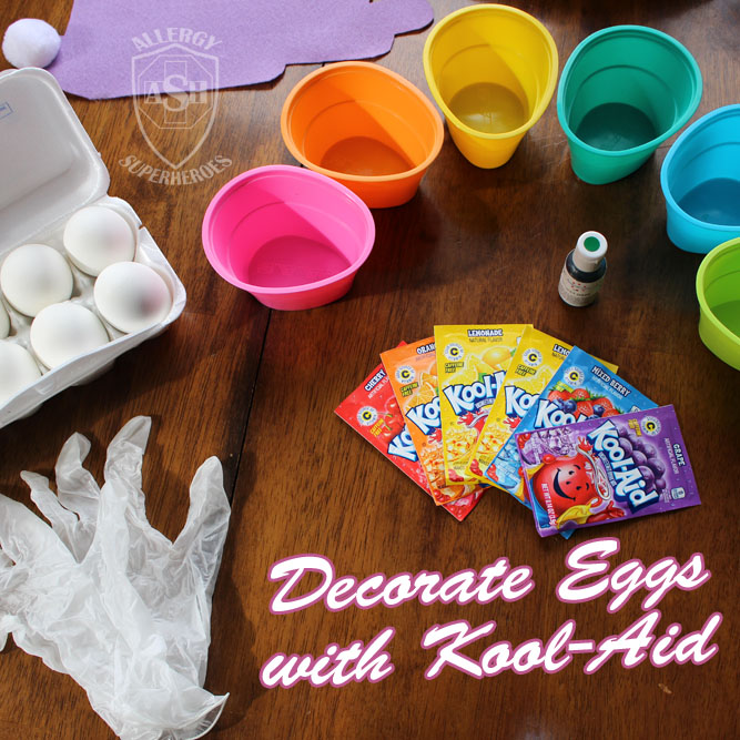How to Dye Easter Eggs Using Kool-Aid | from Allergy Superheroes