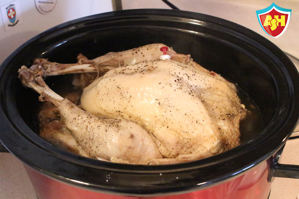 Roast a Whole Turkey in your Crock Pot | Thanksgiving just got a whole lot easier! | Allergy Superheroes Blog