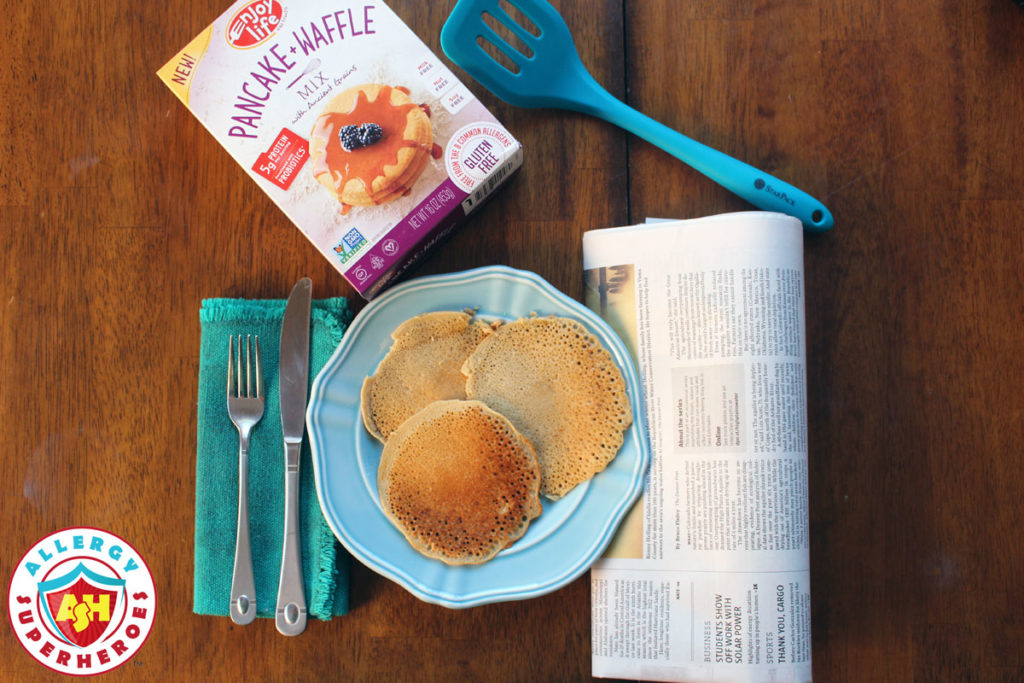 Enjoy Life Foods top 8 free Pancake Mix by Food Allergy Superheroes