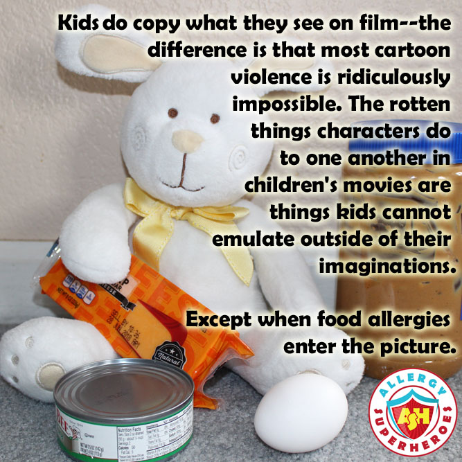 Why using Allergens as a weapon in Peter Rabbit isn't the same as other cartoon violence | Allergy Superheroes