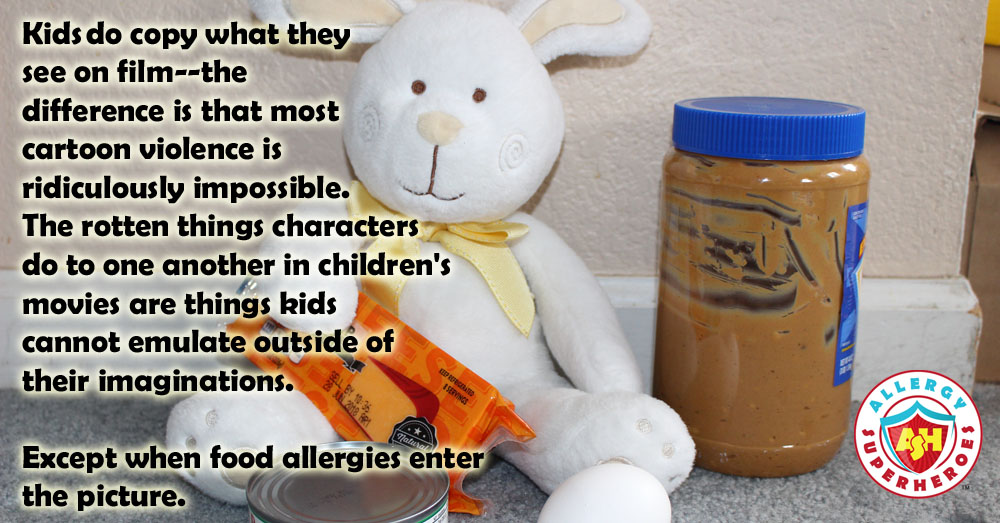 Why using Allergens as a weapon in Peter Rabbit isn't the same as other cartoon violence | Allergy Superheroes