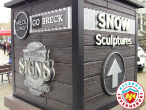 Welcome to the Breckenridge Snow Sculptures by food Allergy Superheroes