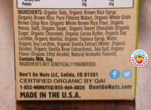 Allergy Superheroes review of Re-Launched Don't Go Nuts Bars