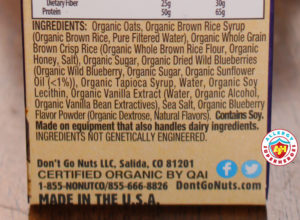 Allergy Superheroes review of Re-Launched Don't Go Nuts Bars