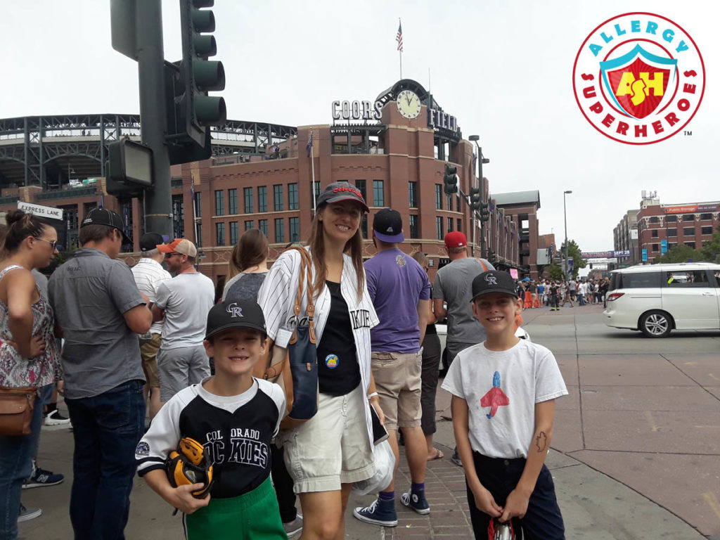 Coors Field home of the Colorado Rockies by food Allergy Superheroes.