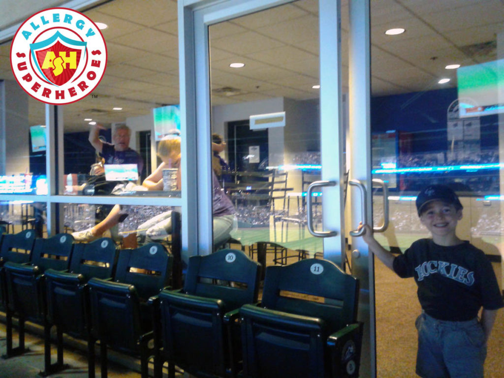 Come inside the suite for the Colorado Rockies peanut friendly baseball game by food Allergy Superheroes.