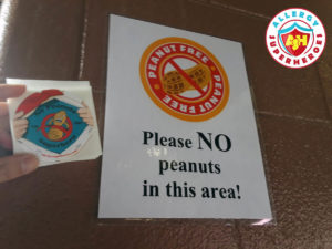 No peanuts in this area for the Colorado Rockies peanut friendly baseball game by food Allergy Superheroes.