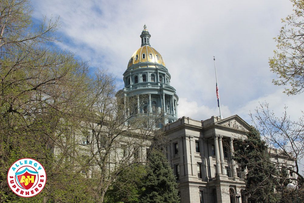 The outside the Colorado State Capitol with the real gold dome | by Food Allergy Superheroes
