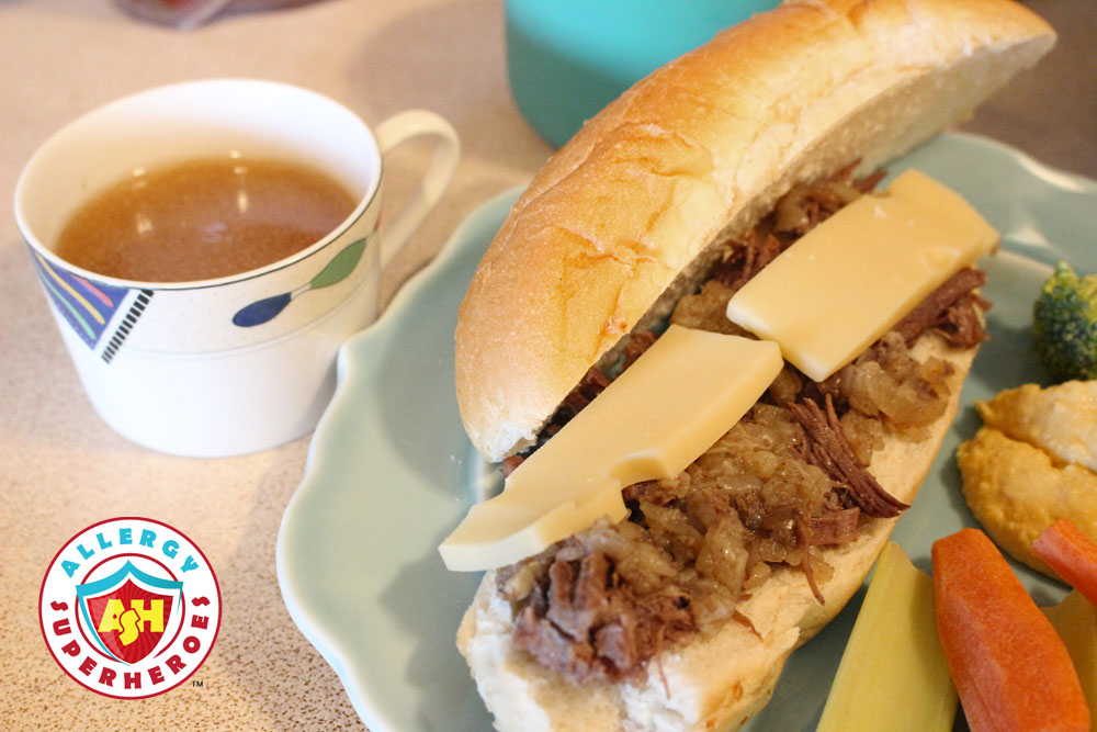 Instant Pot French Dip Sandwich by Food Allergy Superheroes