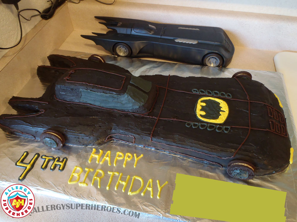 Allergy-Friendly Batmobile Birthday Cake | by Food Allergy Superheroes