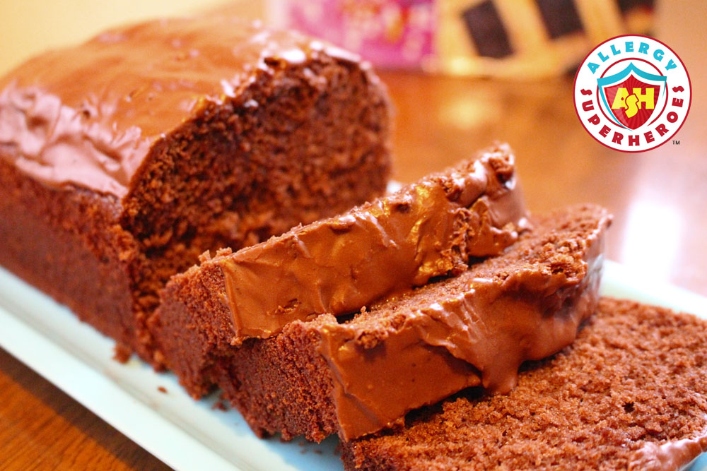 Decadent Chocolate Pound Cake | Cookbook Review | Allergen Free Desserts | Food Allergy Superheroes