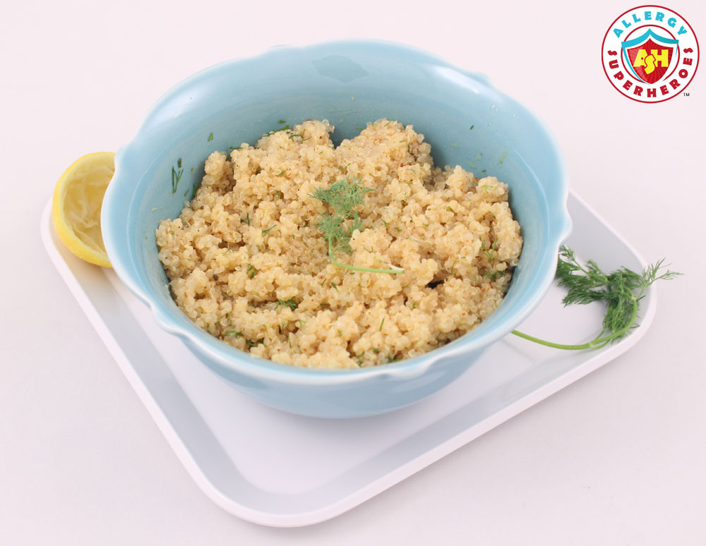 Lemon Dill Quinoa from Cookbook Everyone's Welcome | Food Allergy Superheroes