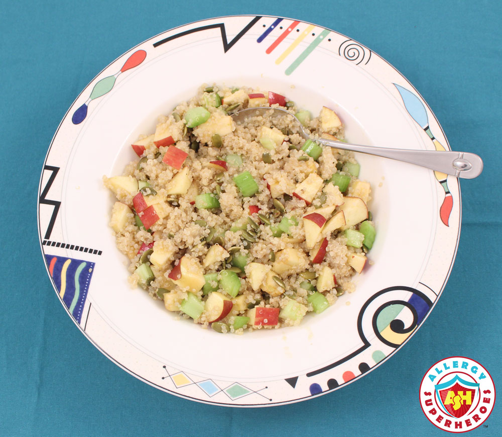 Maple Quinoa Salad from Cookbook Everyone's Welcome | Food Allergy Superheroes