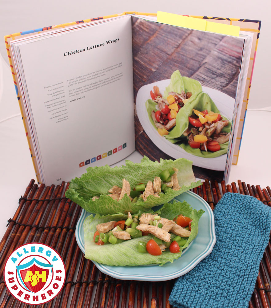 Chicken Lettuce Wraps from Cookbook Everyone's Welcome | Food Allergy Superheroes