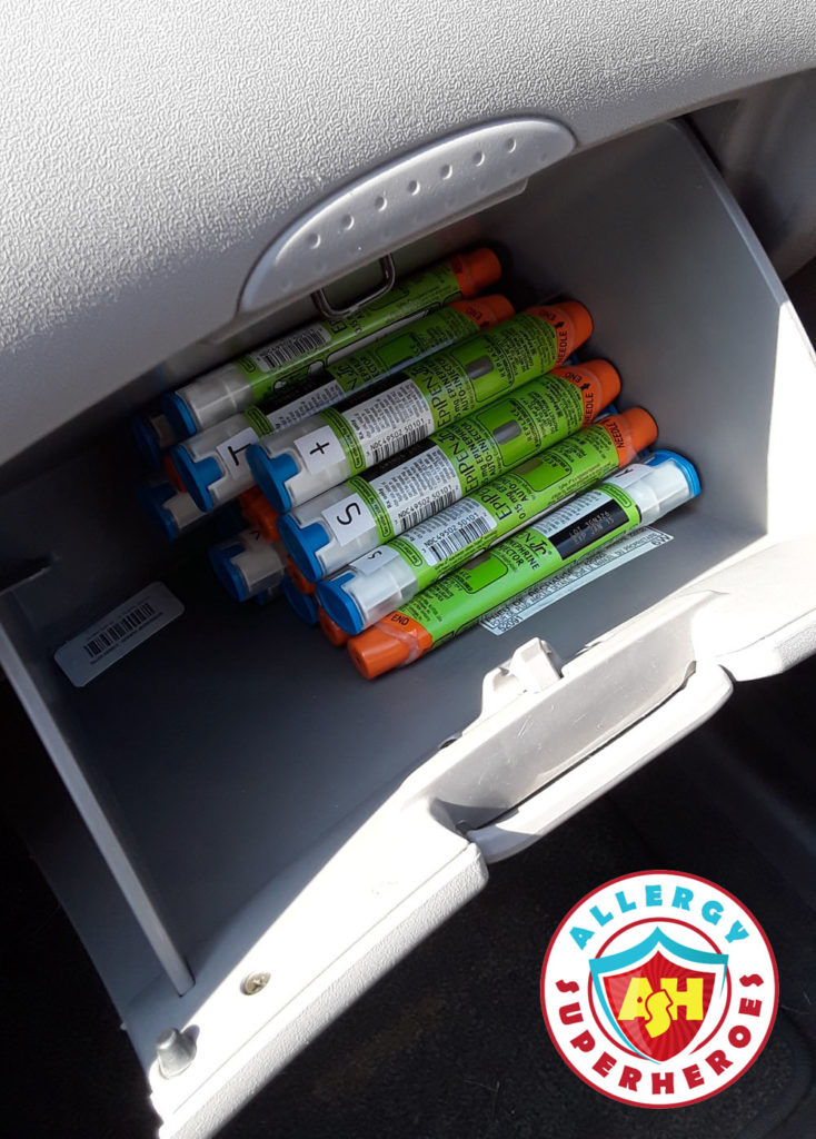 EpiPens being exposed to the heat in the glove box | Food Allergy Superheroes