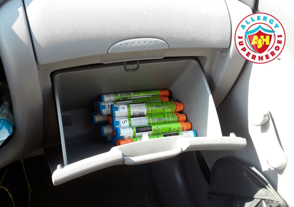 EpiPens being exposed to the heat in the glove box | Food Allergy Superheroes