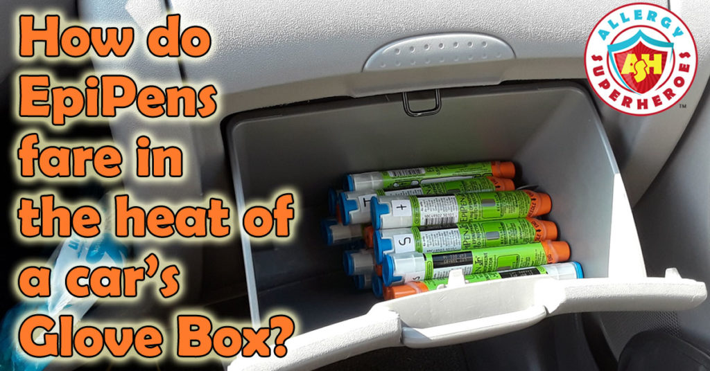 An experiment to see the effects of heat on an EpiPen left in a car's glove box | Food Allergy Superheroes