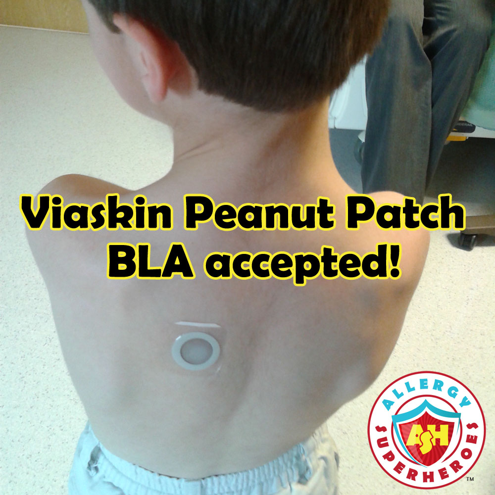 Viaskin Peanut Patch BLA Accepted Allergy Superheroes Blog