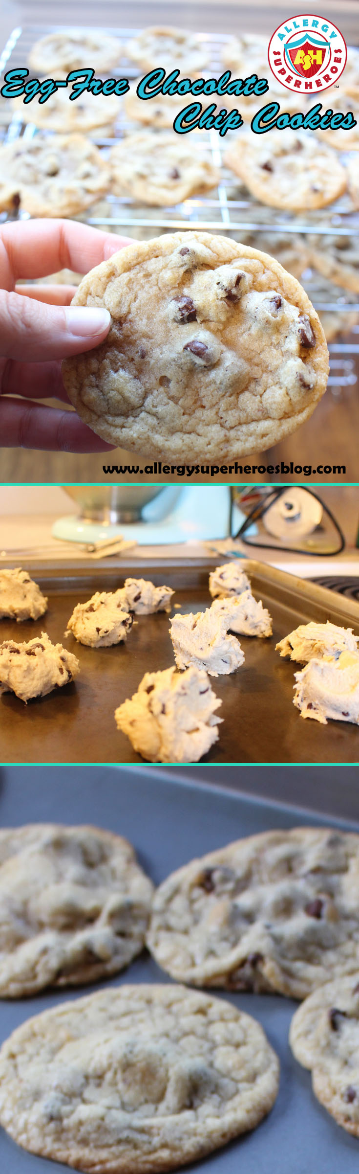 Yummy Egg Free Chocolate Chip Cookies | Food Allergy Superheroes