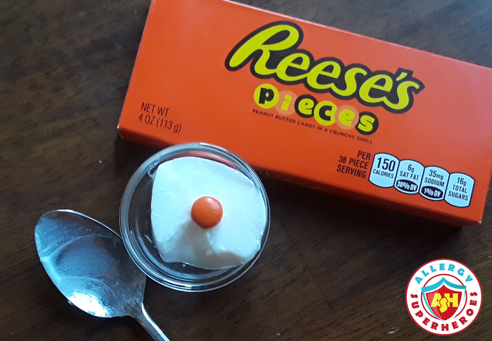 Daily peanut dosing with one Reese's piece | Food Allergy Superheroes