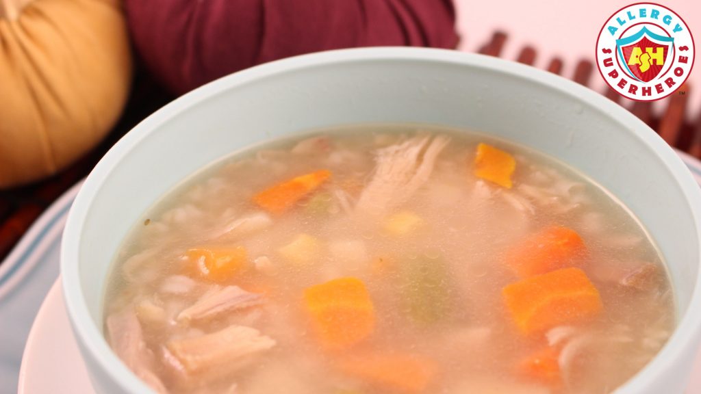 Turkey or Chicken and Rice Soup | Food Allergy Superheroes